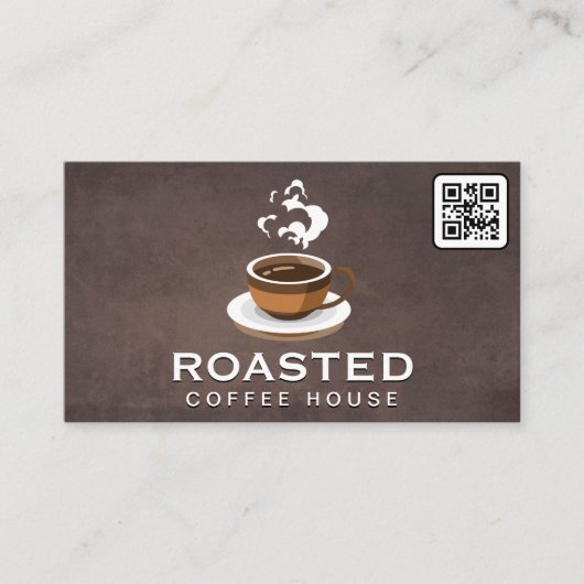 Koffiebeker | QR-code Visitekaartje (Voorkant)
