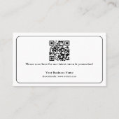 Koffiebeker QR-code Voeg je Logo toe Klantenkaartje (Achterkant)