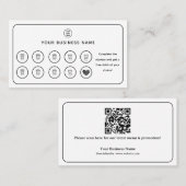 Koffiebeker QR-code Voeg je Logo toe Klantenkaartje (Voorkant / Achterkant)