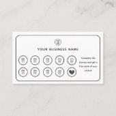 Koffiebeker QR-code Voeg je Logo toe Klantenkaartje (Voorkant)