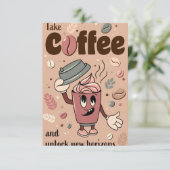 Koffiebeker RSVP Kaartje (Staand voorkant)