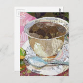 Koffiebeker schilfers, collage briefkaart (Voorkant / Achterkant)