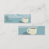 Koffiebeker - Skinny Mini Visitekaartje (Voorkant / Achterkant)