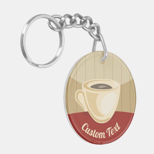 Koffiebeker Sleutelhanger (Voorkant Links)