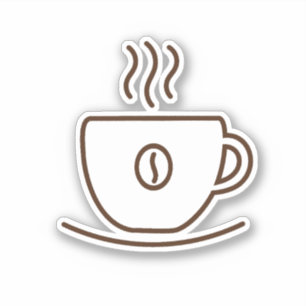 Koffiebeker Sticker