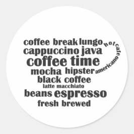 Koffiebeker Sticker