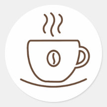 Koffiebeker Sticker