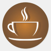 Koffiebeker Sticker (Voorkant)