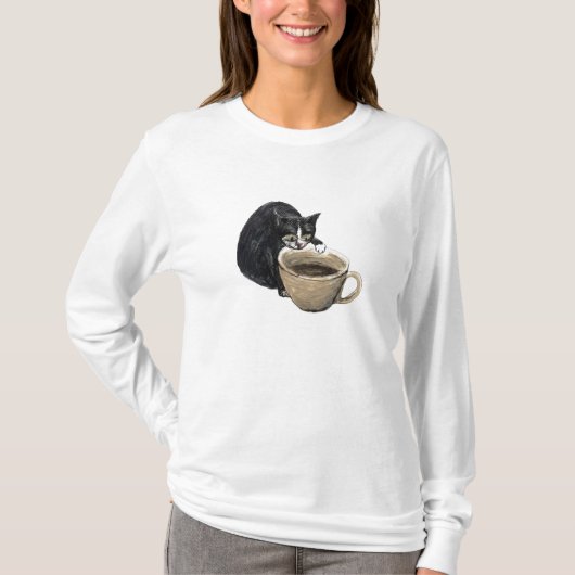 Koffiebeker T-shirt (Voorkant)