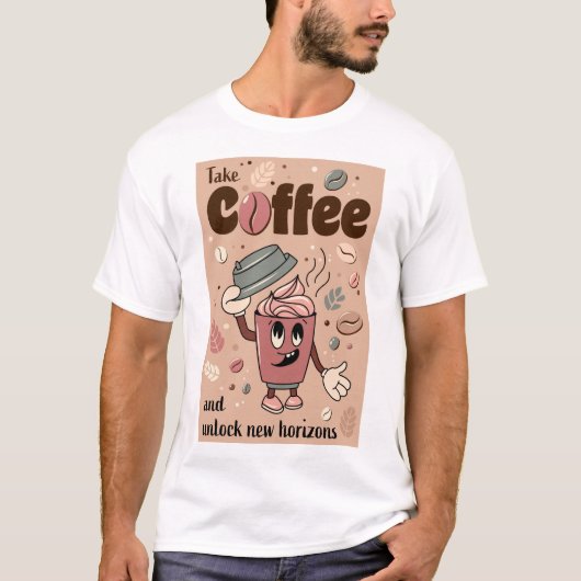 Koffiebeker T-shirt (Voorkant)