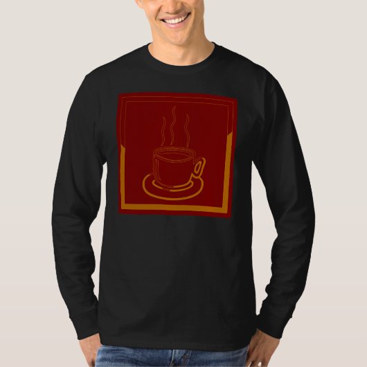 Koffiebeker -  T-shirt (Voorkant)