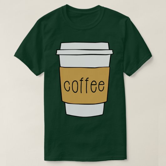 Koffiebeker T-shirt (Design voorkant)