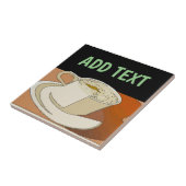 Koffiebeker Tegel tekst Tegeltje (Zijkant)