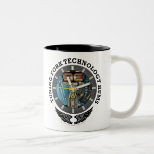 Koffiebeker toneelspelen met toneeltechnologie tweekleurige koffiemok