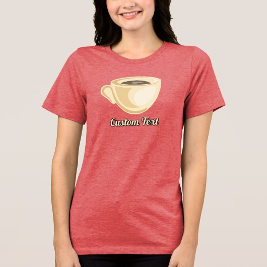 Koffiebeker Tri-Blend Shirt (Voorkant)