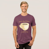Koffiebeker Tri-Blend Shirt (Voorkant volledig)
