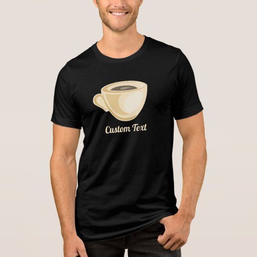 Koffiebeker Tri-Blend Shirt (Voorkant)