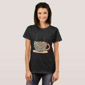 Koffiebeker van de liefde Tea Lovers Barista Heart T-shirt (Voorkant volledig)