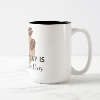 Koffiebeker verslaafde tweekleurige koffiemok