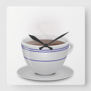 Koffiebeker Vierkante Klok