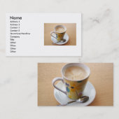 Koffiebeker Visitekaartje (Voorkant / Achterkant)