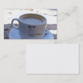 Koffiebeker Visitekaartje (Voorkant / Achterkant)