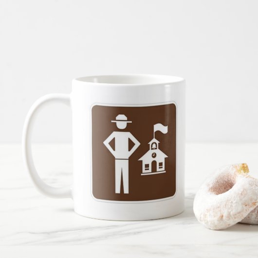 Koffiebeker voor boswachter koffiemok (Met donut)