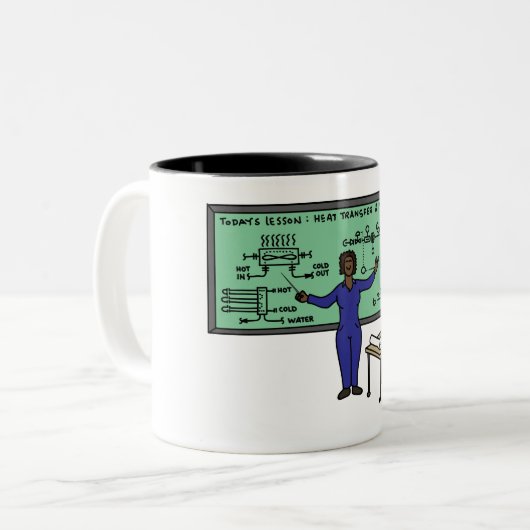 Koffiebeker voor dames en heren tweekleurige koffiemok (Voorkant links)