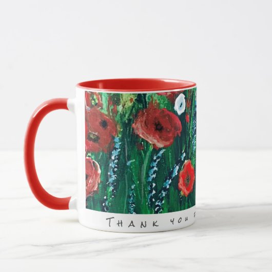 Koffiebeker voor haar acrylschilderende cadeau mok (Links)