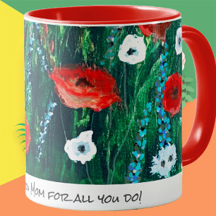 Koffiebeker voor haar acrylschilderende cadeau mok