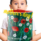 Koffiebeker voor haar acrylschilderende cadeau tweekleurige koffiemok