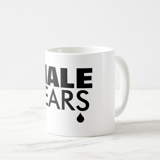 Koffiebeker voor mannelijke tranen koffiemok (Voorkant rechts)