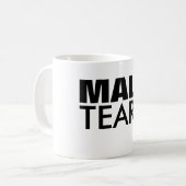 Koffiebeker voor mannelijke tranen koffiemok (Voorkant links)