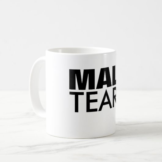 Koffiebeker voor mannelijke tranen koffiemok (Voorkant links)