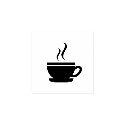 Koffiebeker voor Punch Kaart loyaliteitenkaart Rubberstempel (Afrduk)