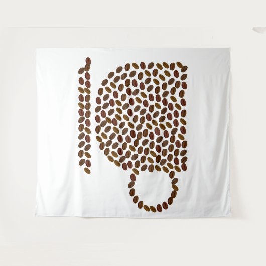 Koffiebeker Wandkleed (Voorkant (horizontaal))