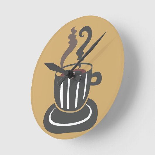 Koffiebeker wandklok (Hoek)