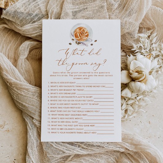 Koffiebeker Wat zei de groom over vrijgezellenfees