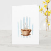 Koffiebeker Wenskaart Kaart (Gele Bloem)