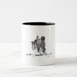 Koffiebeker Westerne Art Cartoon Tweekleurige Koffiemok