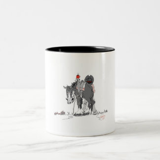 Koffiebeker Westerne Art Cartoon Tweekleurige Koffiemok
