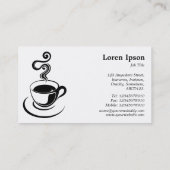 Koffiebeker - White en Dark Blue 01744 Visitekaartje (Achterkant)