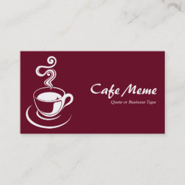 Koffiebeker - Witte en diepe misdaad 65001d Visitekaartje