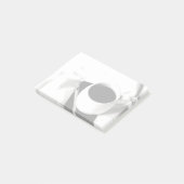 Koffiebeker zwart-witontbijt in bed post-it® notes (Schuin)