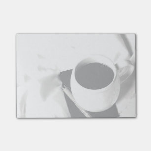 Koffiebeker zwart-witontbijt in bed post-it® notes