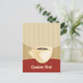 Koffiebekerkaart Briefkaart (Staand voorkant)