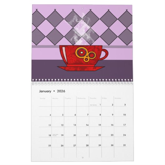 Koffiebekerkalender 2025 kalender (Jan 2026)