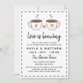 Koffiebekers die liefhebben, zijn een schoeisel kaart (Voorkant)