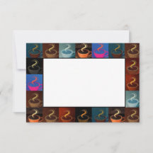 Koffiebekers, Kaart voor noot