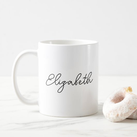 Koffiebekers Mokken Jouw naam toevoegen (Met donut)